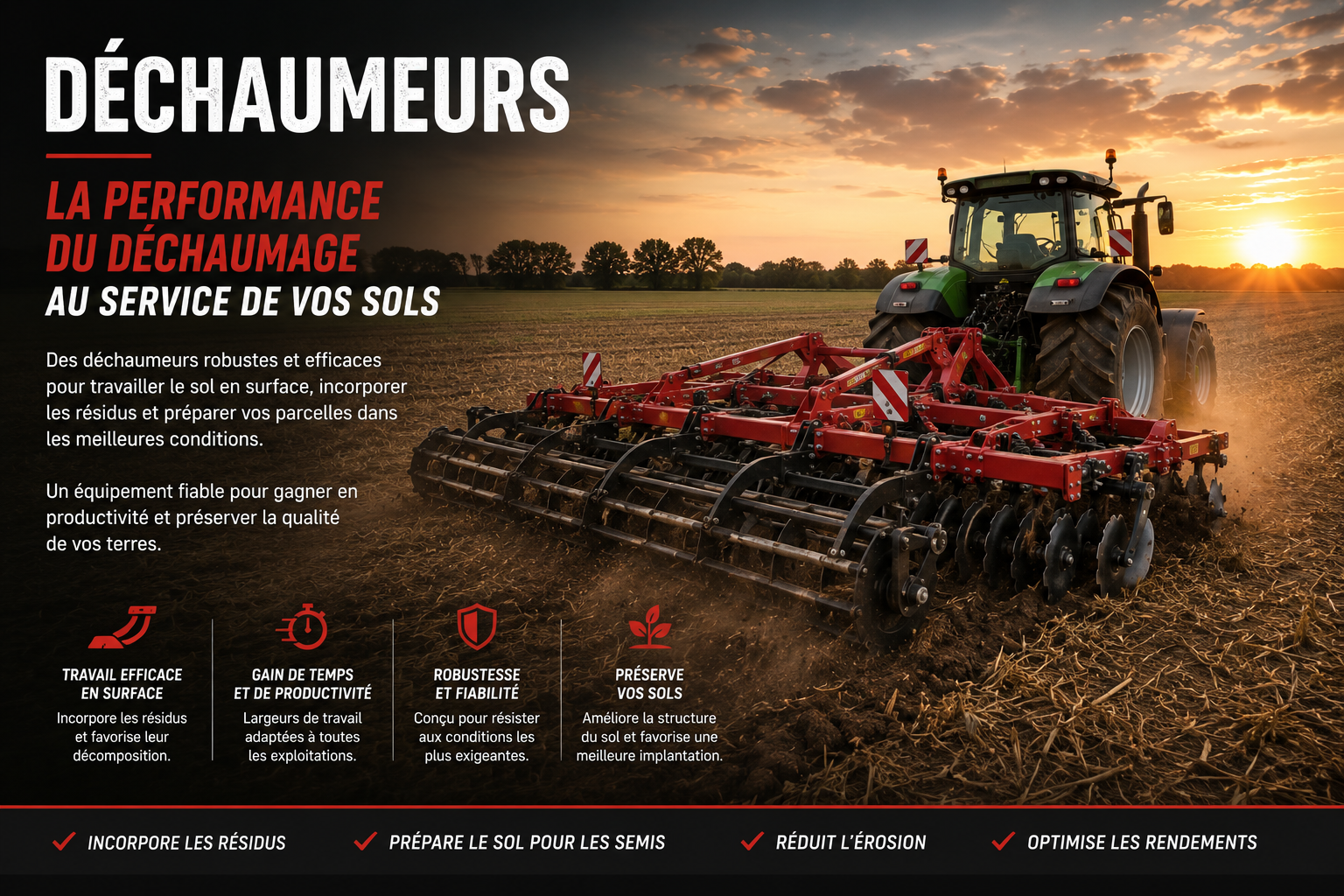 Matériels de travail du sol