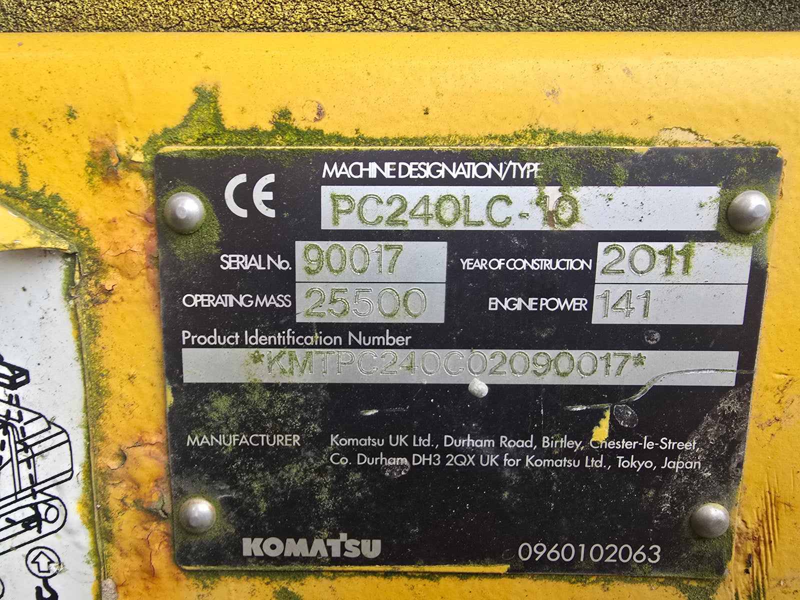 Pelle Komatsu PC240LC-10