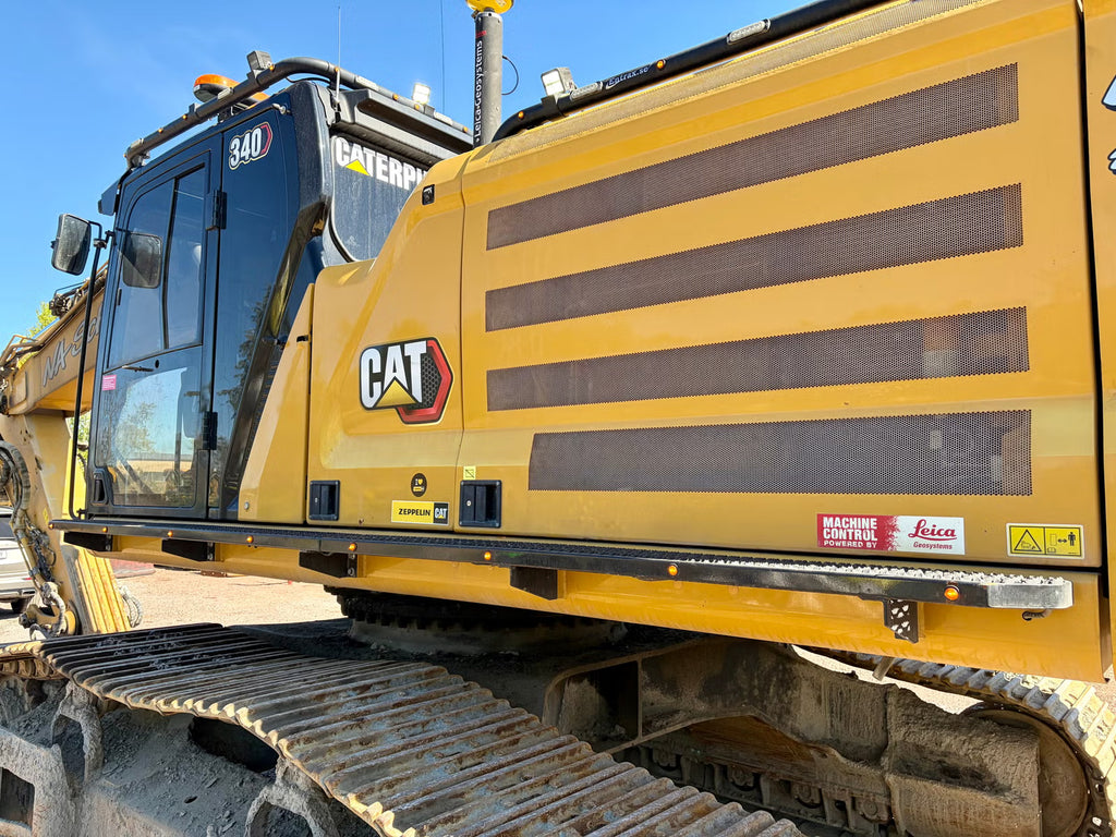 Escavadora de rastos Cat 340 de alto e largo alcance / GPS / 2 baldes