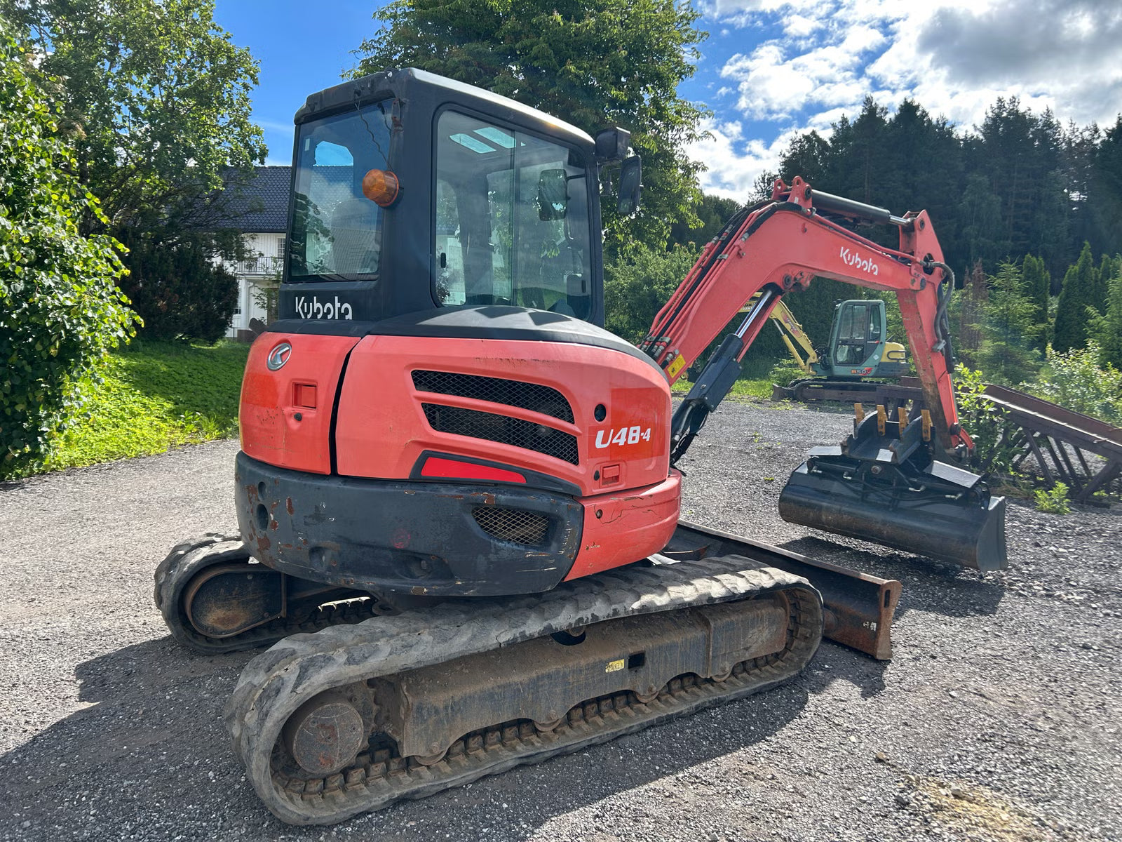 Mini Pelle Kubota U48-4 + Tiroir de ponçage hydraulique