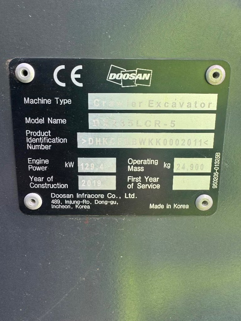 Pelle Doosan DX235LCR