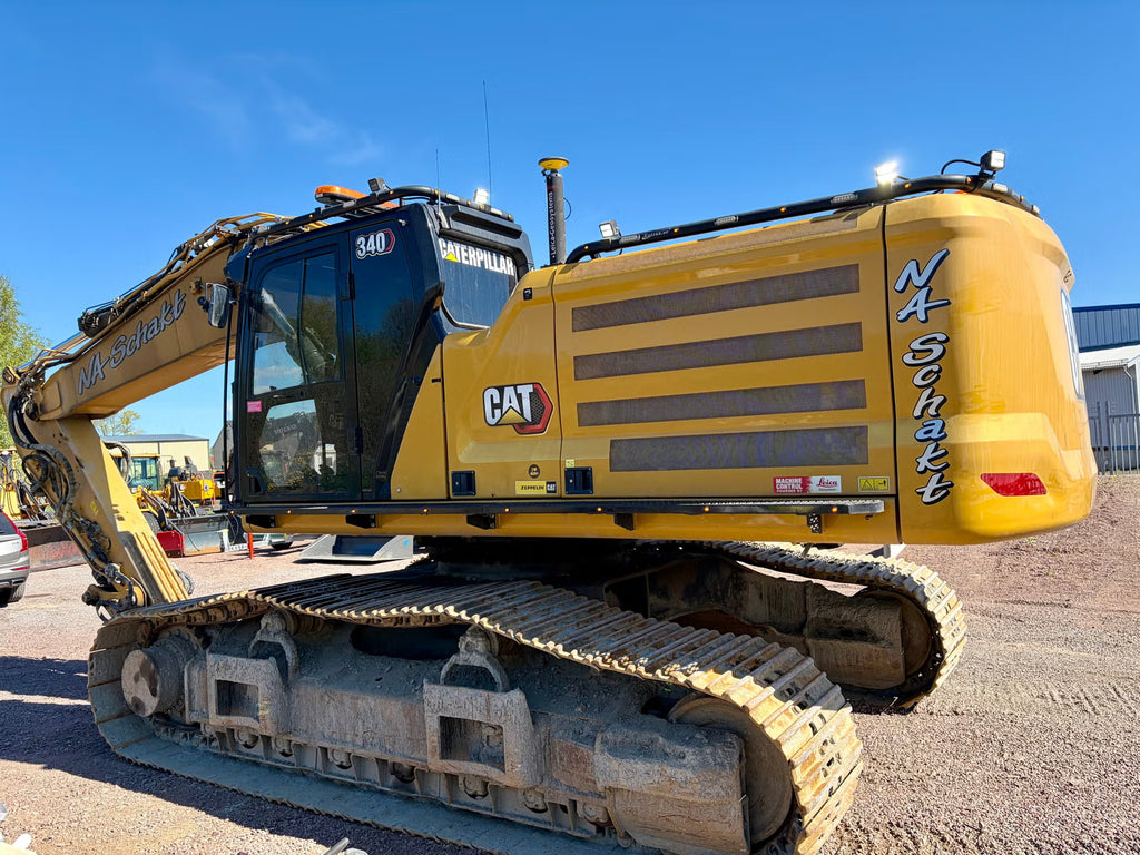 Escavadora de rastos Cat 340 de alto e largo alcance / GPS / 2 baldes