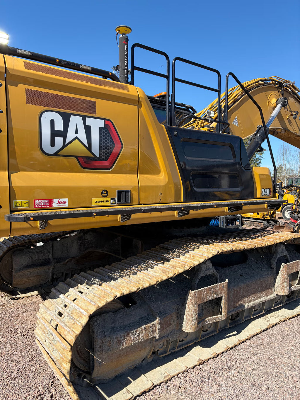 Escavadora de rastos Cat 340 de alto e largo alcance / GPS / 2 baldes