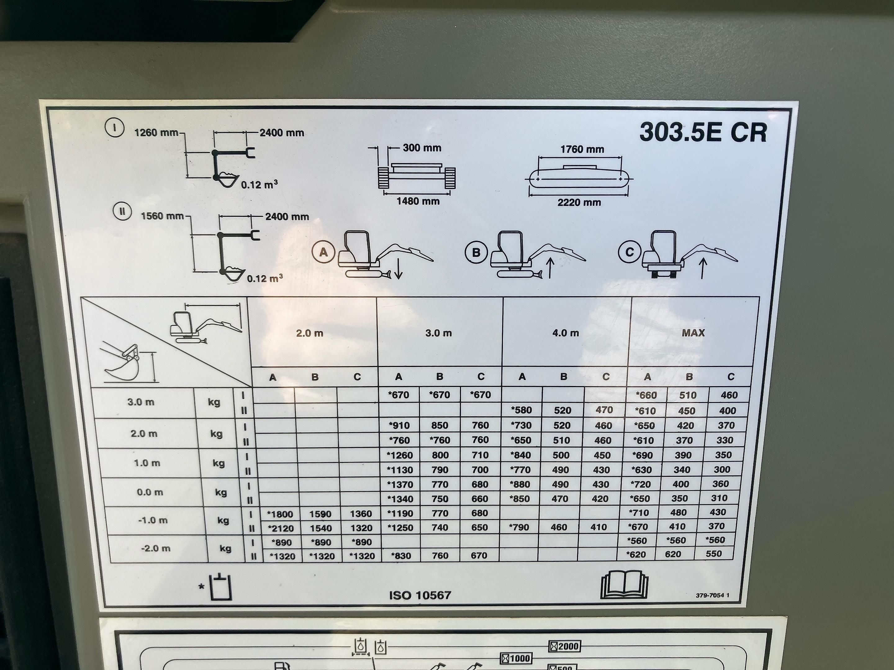 Mini Pelle Cat 303.5E CR 3,5T 2018