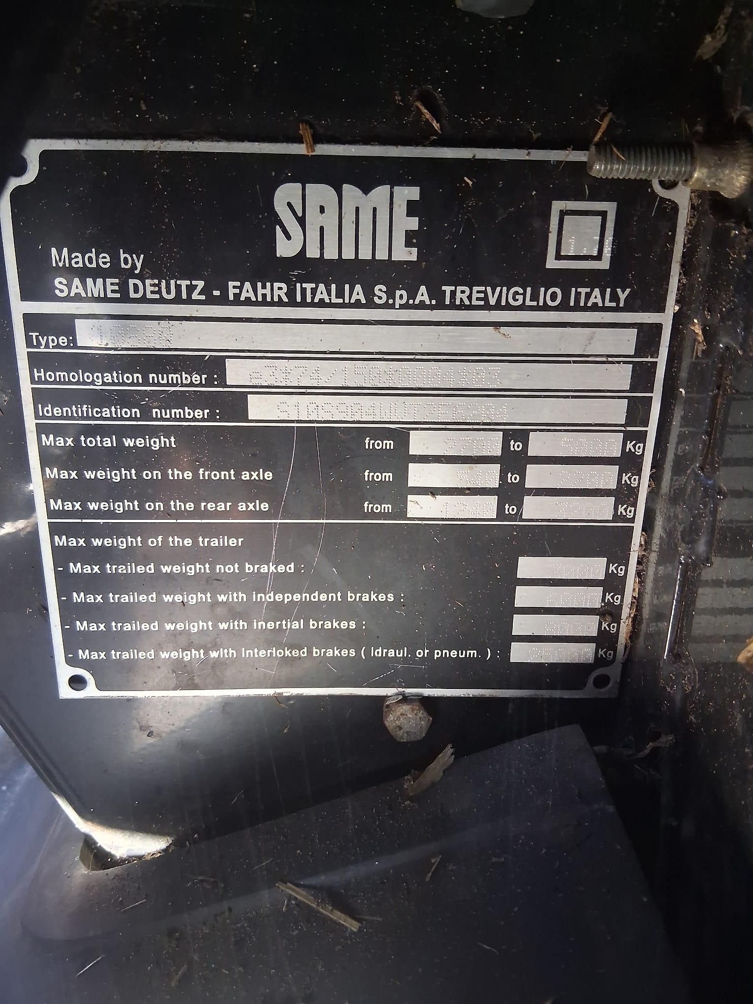 Tracteur Same Dorado 86