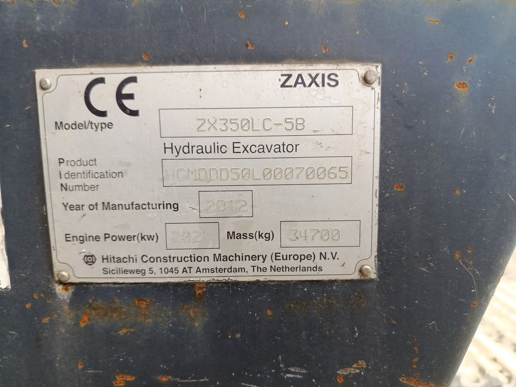Pelle Hitachi Zaxis 350LC-5B