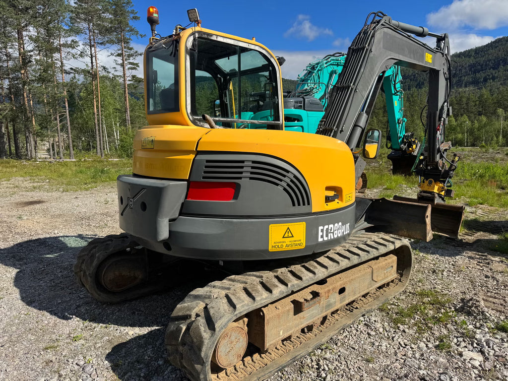 Mini Pelle Excavatrice Volvo ECR88Plus + 3 Godets